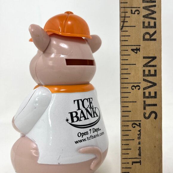 [Lot of 2] Vintage TCF BANK Baseball Piggy Banks Hard Plastic Promo Promotional - Picture 6 of 6